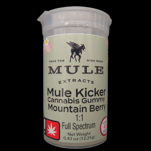 Mule Extracts - 1pc CBD/THC  - Mountain Berry